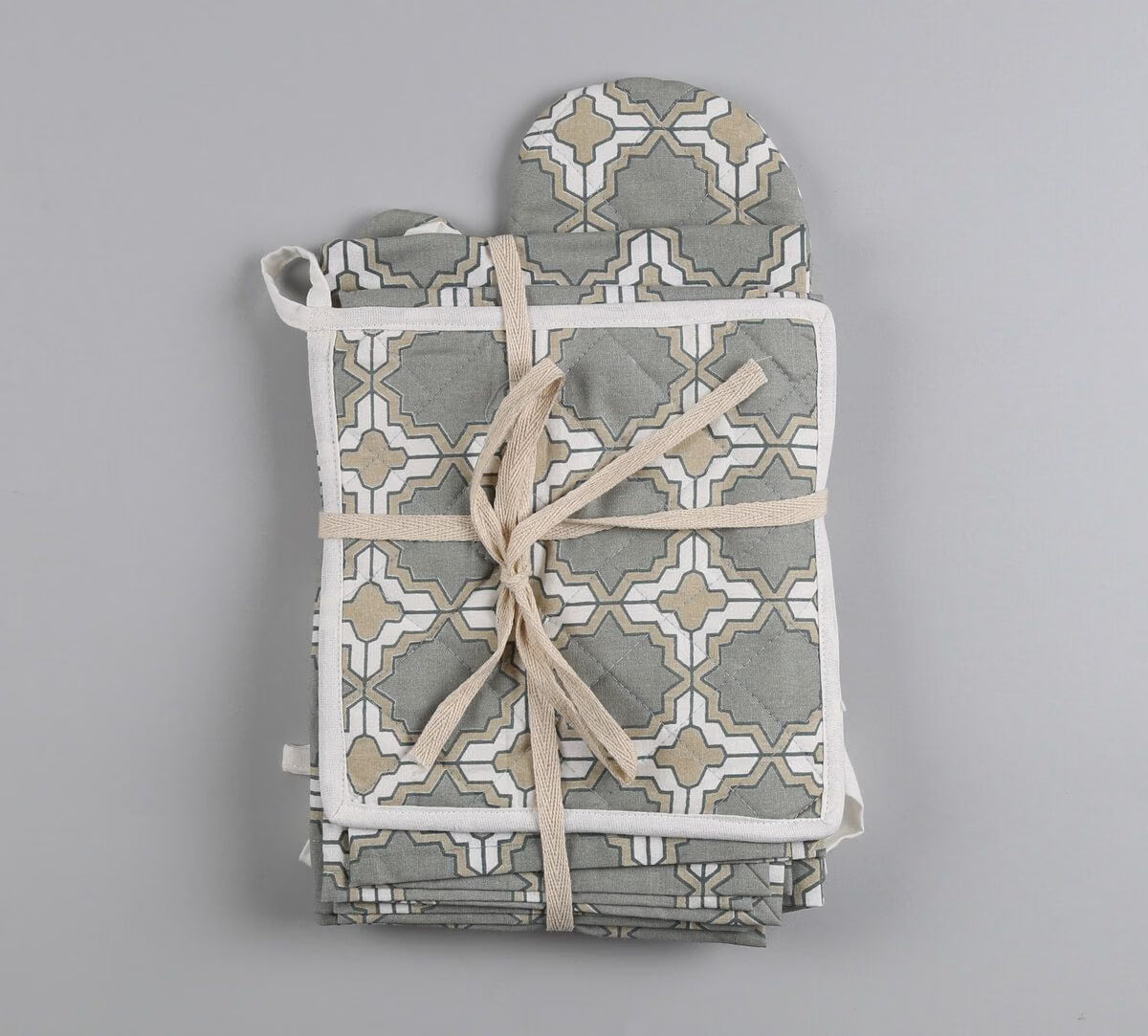 Dawn Lattice Kitchen Linen Set