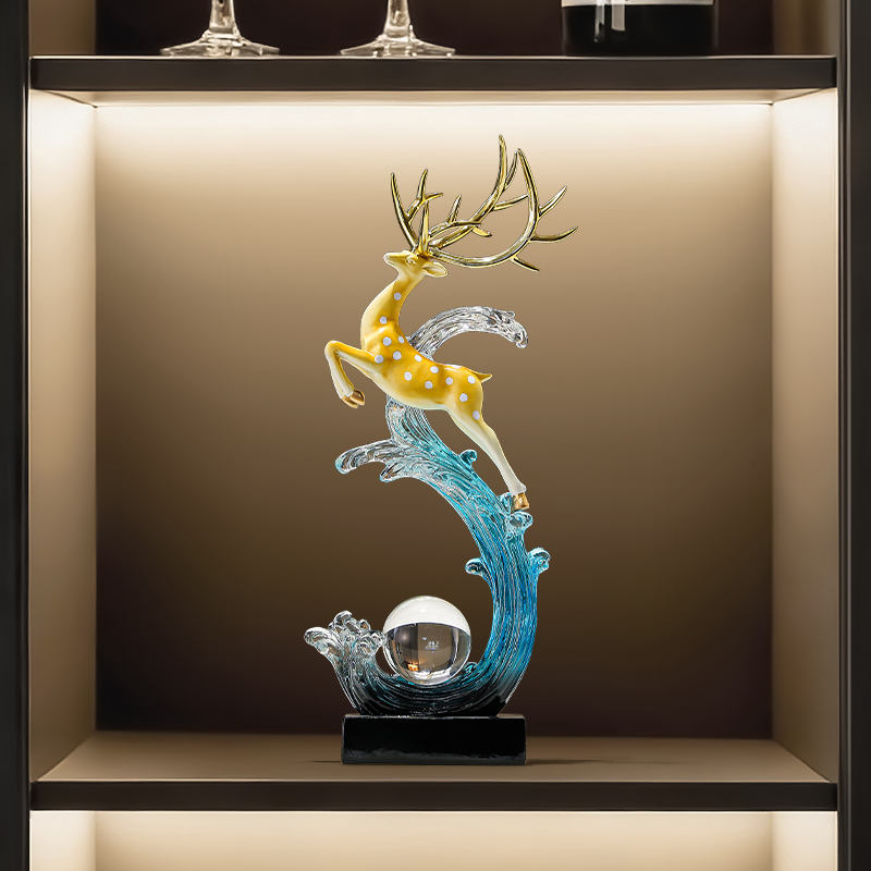 High-end Unique Feng Shui Decor Luxury Living Room Ornament for Home Entrance TV Stand Wine Cabinet