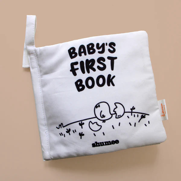 Baby’s First Book – High Contrast Soft Sensory Cloth Book with Interactive Activities