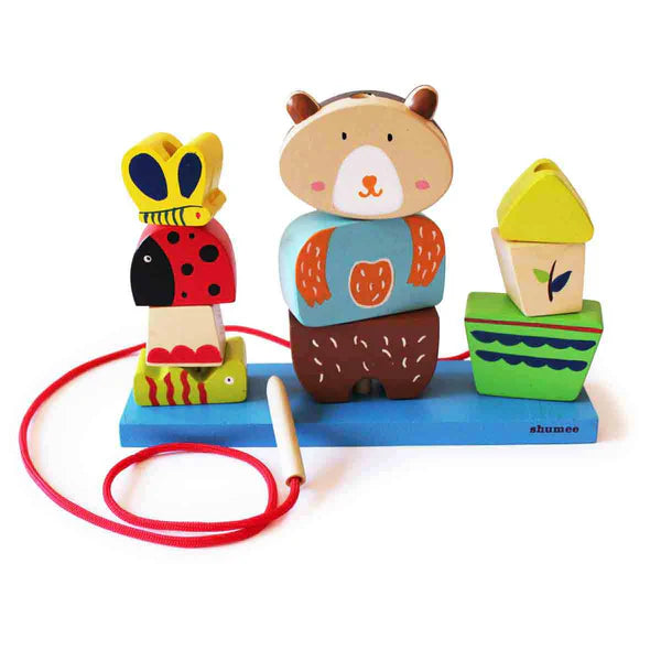 Wooden Jungle Pegging/Lacing Toy Set (2 Years+)